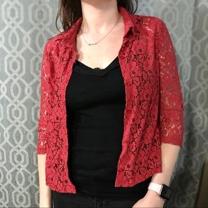 Cooperative | Button-Up Lace Shirt